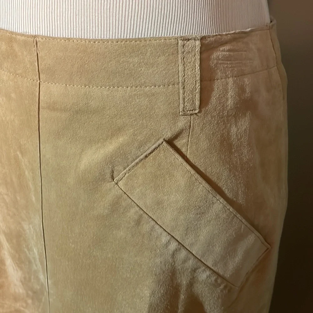 Isaac Mizrahi for Target Beige Leather Skirt (NWOT) - Picture 3 of 4